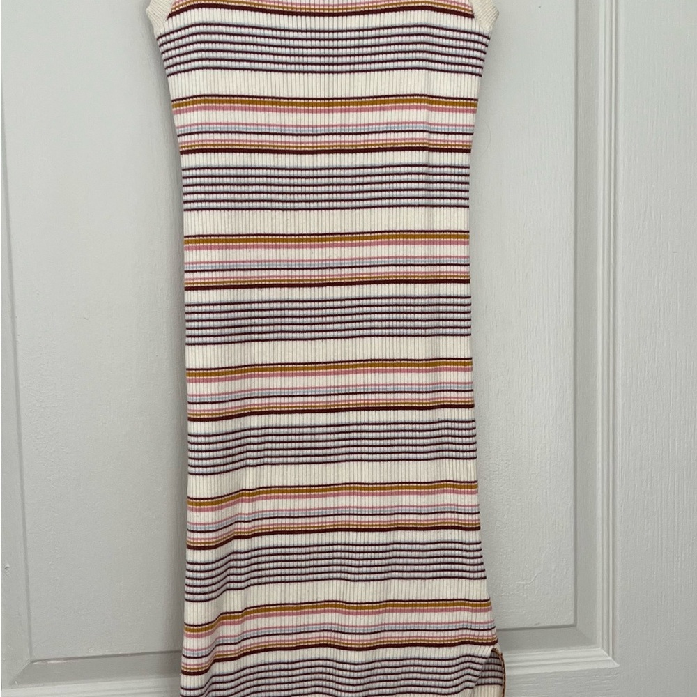 Lane 201 Striped Sleeveless BodyCon Knit Dress